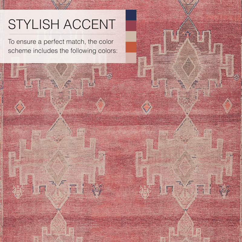 Kelly Clarkson Home Ayla Machine Washable Pink Rug & Reviews Wayfair